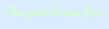 Image with Font Color D4FFCD and Background Color DBECFF